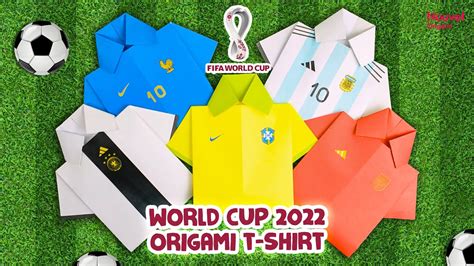 Fifa World Cup 🏆 2022 How To Make A T Shirt Jersey Origami Paper