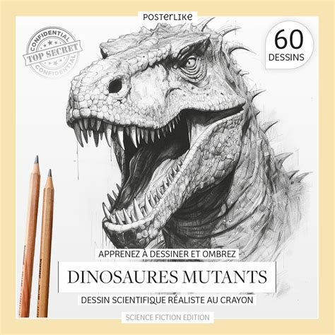 Apprenez Dessiner Et Ombrer Des Dinosaures Mutants Dessin