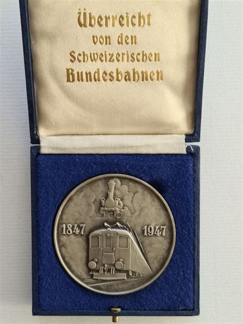 Silbermedaille 100 Jahre SBB 1947 62 Gramm 0 800 Kaufen Auf Ricardo