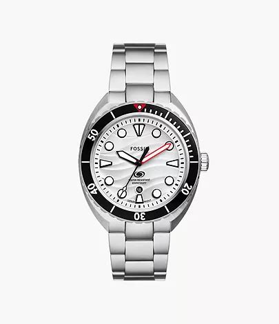 Breaker Three-Hand Date Stainless Steel Watch - FS6063 - Fossil