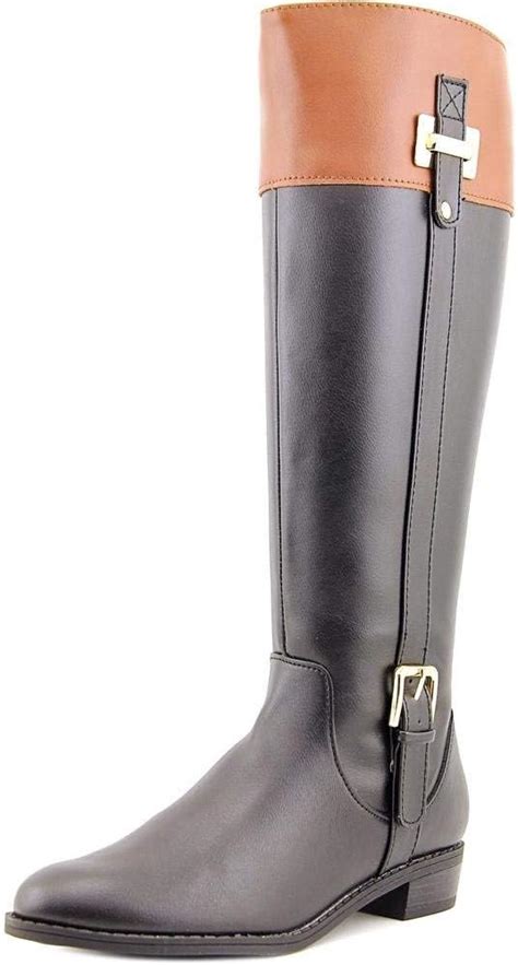 Karen Scott Womens Deliee Round Toe Knee High Riding Boots Cognac