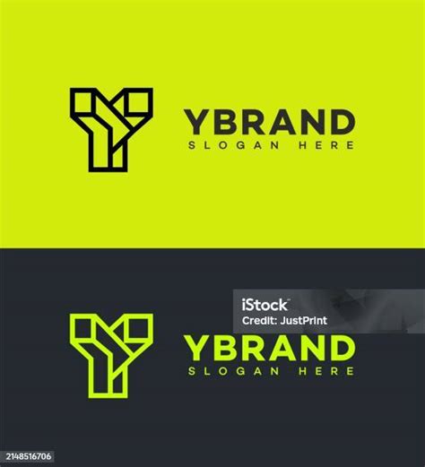 Y Letter Icon Brand Identity Sign Y Letter Symbol Template Stock