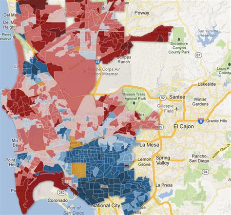 San Diego Mayoral Election Results Map 2012