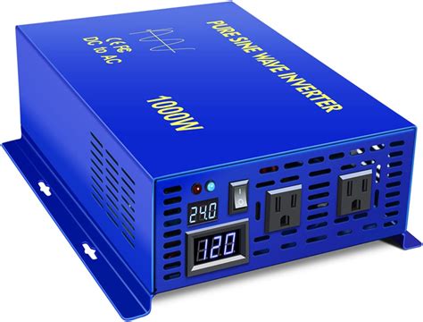 Xyz Invt W Continuous W Peak Pure Sine Wave Inverter Dc V To