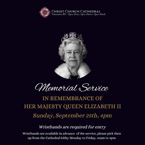 Memorial Service for Queen Elizabeth II | Christ Church Cathedral ...