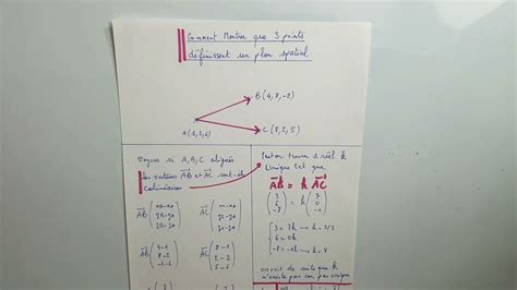 Comment Montrer Que Points Sont Non Align S Dans L Espace Geometrie