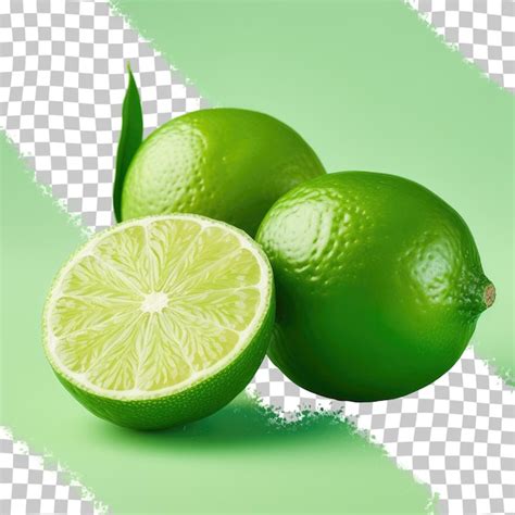 Premium PSD Lime Fruit Isolated Fresh Transparent Background