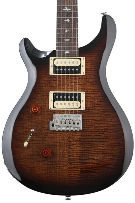 Prs Se Custom 24 Left Handed Electric Guitar Black Gold Burst