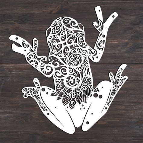 Frog Svg Zentangle Frog Svg Mandala Animal Svg Etsy