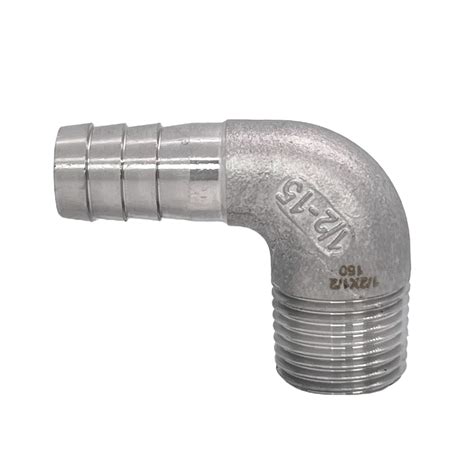 Stainless Steel Male Barb Elbow Bsp