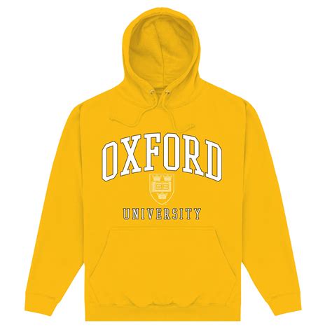 Oxford University Shield Gold Hoodie Park Fields