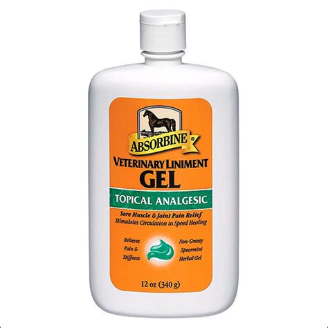 Absorbine Horse Muscle Relief Veterinary Liniment Gel 12 Oz