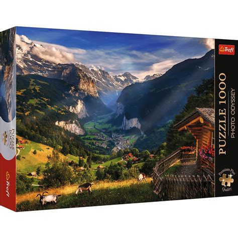 Puzzle Premium Plus Photo Odyssey Dolina Lauterbrunnen Szwajcaria