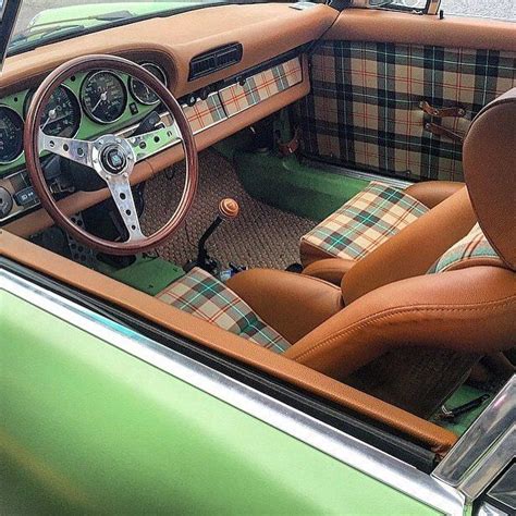 Stunning Plaid Porsche Interior