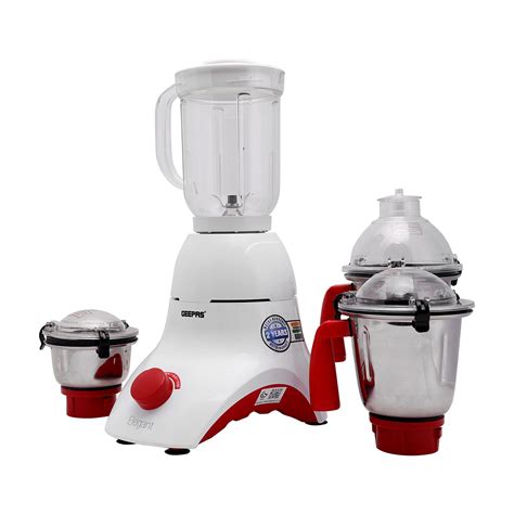 Geepas W In Mixer Blender Stainless Steel Blades Jars