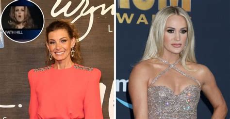 Cma Awards Faith Hill Screams What After Carrie Underwood