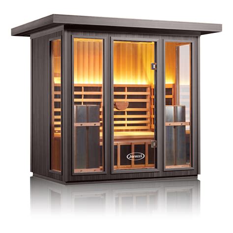 Sanctuary Outdoor 5 Jacuzzi® Infrared Saunas Lifestyle Outdoor