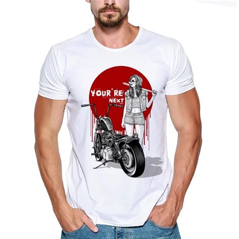 Brand Gangsta Girl Printed Mens Tee Shirts Clothing T Shirt Men Funny