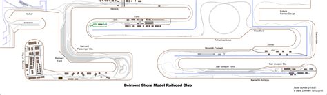 Track Plan Belmont Shore Model Railroad