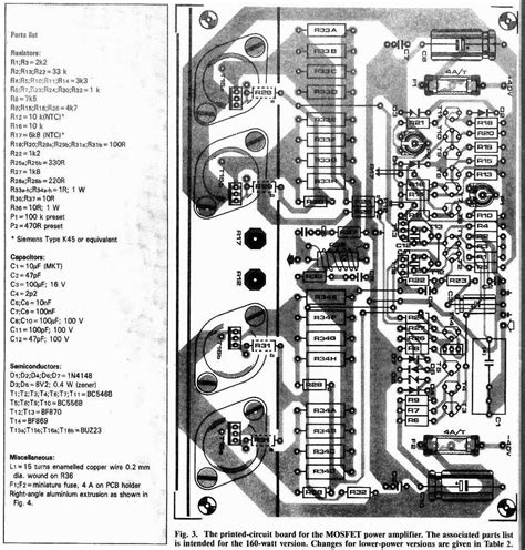 Esquema Amplificador W Rms