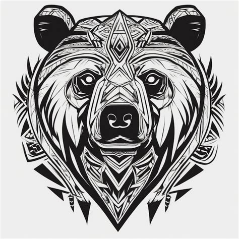 Tribal Bear Tattoo Designs