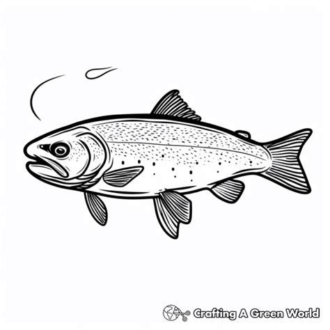 Trout Coloring Pages Free And Printable