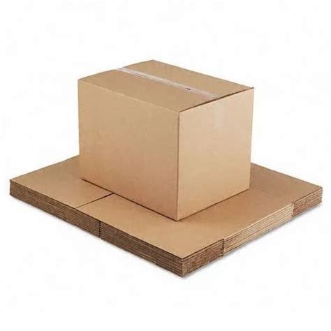 Cardboard Rectangle 9 Ply Plain Corrugated Box Box Capacity 1 5 Kg At