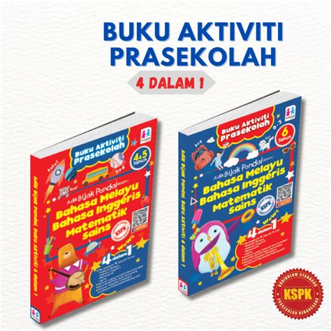 Buku Aktiviti Buku Aktiviti Prasekolah Adik Bijak Pandai Buku Buku