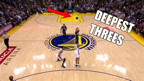 Stephen Curry Deepest Threes Of His Career Youtube