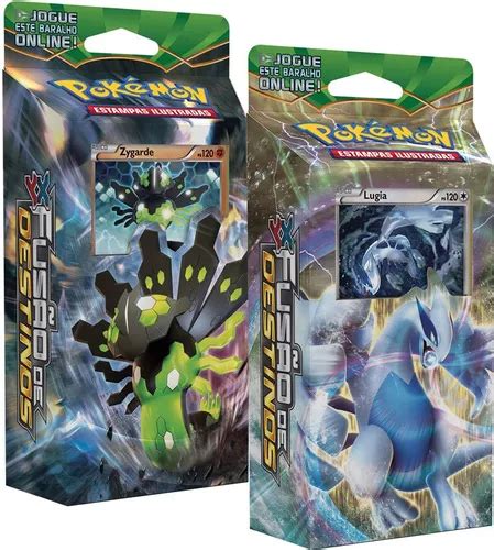 2 Decks Pokémon Xy Fusão De Destinos Zygarde Lugia Lucario Frete grátis