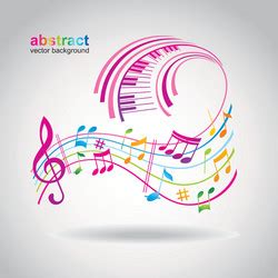 Music background on white Royalty Free Vector Image