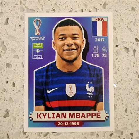 Autocollant Panini Fifa Coupe Du Monde Qatar Kylian Mbapp Fra