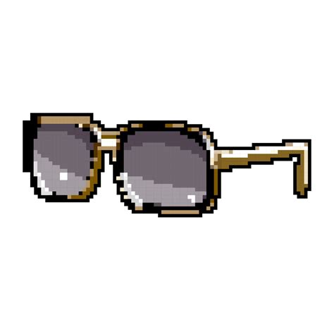 portrait sunglasses men game pixel art vector illustration 23873645 ...