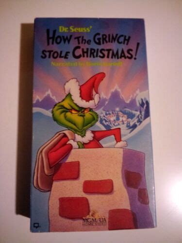 How The Grinch Stole Christmas Vhs 1994 Original 1966 Dr Seuss Animated Movie Ebay