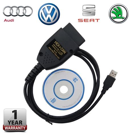 Vag Vcds Hex Can Usb Obd Complete Diagnostic Kit