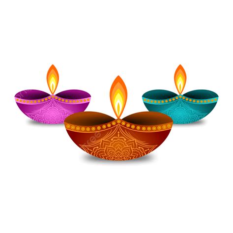 Happy Diwali Diya With Mandala Pattern Deepawali, Diwali 2022 ...