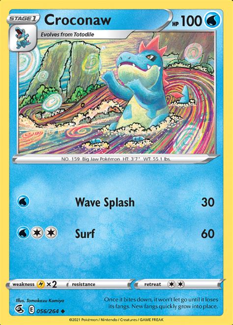 Croconaw Fusion Strike Uncommon Pokemon Tcg Digitaltq