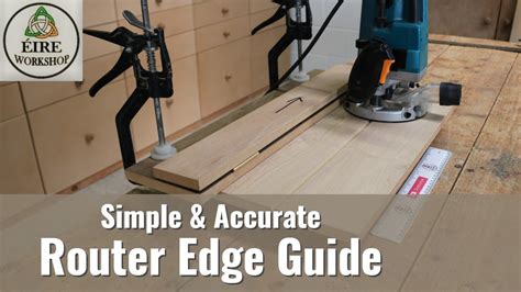 Simple And Accurate Router Edge Guide Router Jig Perfect Grooves