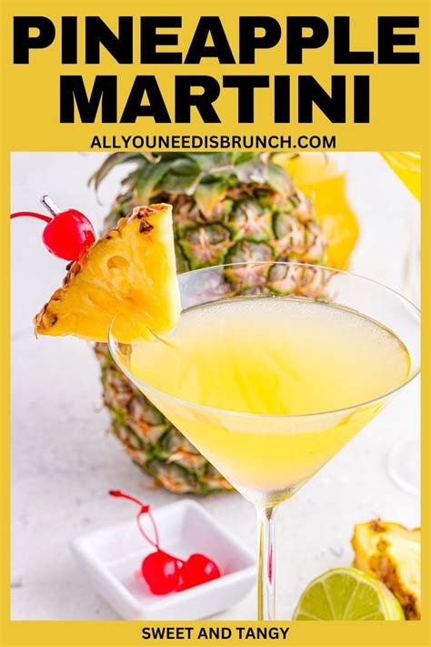 Easy Pineapple Vodka Martini In 2024 Vodka Sour Recipe Brunch