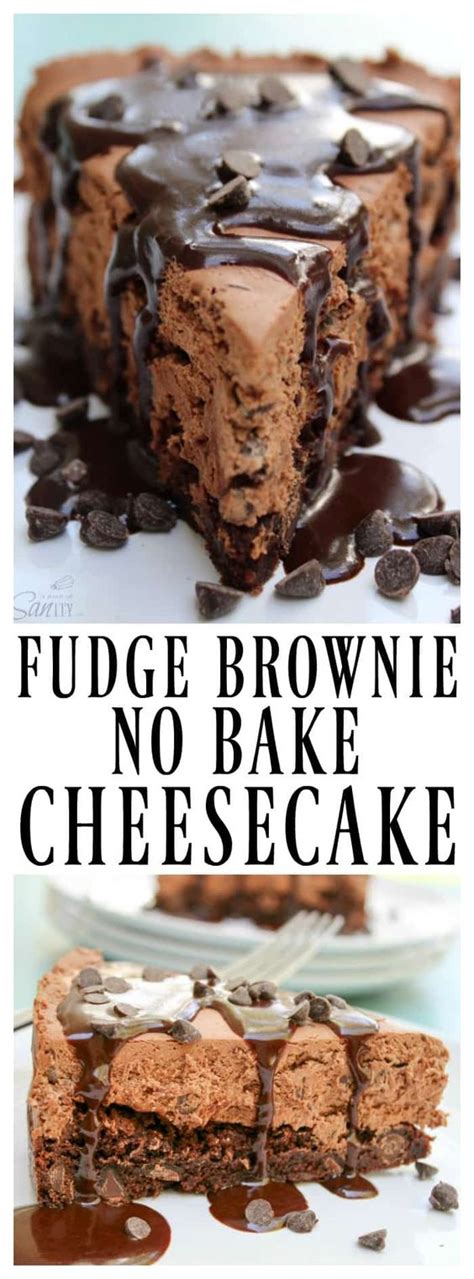 FUDGE BROWNIE NO BAKE CHEESECAKE RECIPE Girls Dishes