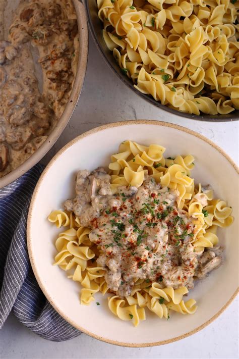 Easy Ground Beef Stroganoff Recipe With Video