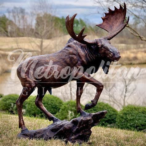 Bronze Bison Sculpture Metropolitan Galleries Inc