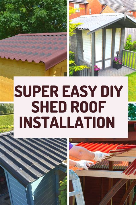 EASY SHED ROOF DIY INSTALLTION! | Roofing diy, Roof installation ...