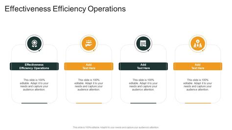 Effectiveness Efficiency Operations In Powerpoint And Google Slides Cpb