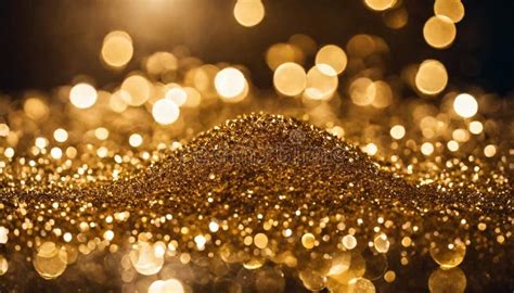 Luxury Gold Glitter With Bokeh Background De Focused Concept For