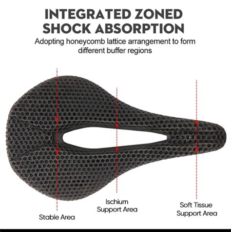 Bucklos D Printing Bicycle Saddle Carbon Fiber Hollow Design