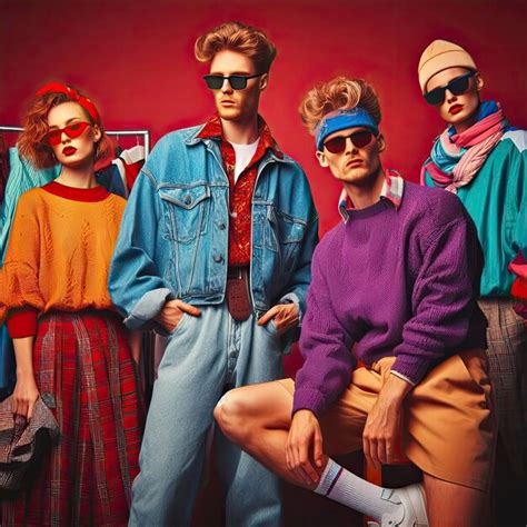 Retro Fashion Trend Nostalgic Style From 90s 80s 2000s Commercial Old