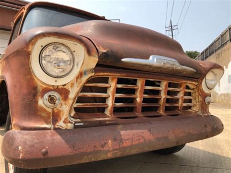 1956 Chevy 3100 Truck With Great Patina No Reserve Rat Rod Shop Truck