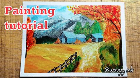 Scenery Painting Tutorial Painting Tutorial For Beginners Acrylic