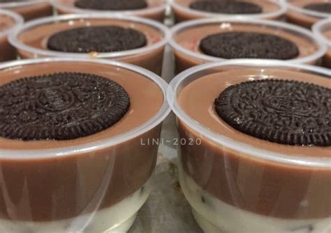 Resep Dessert Puding Oreo Milo Ide Cemilan Manis Oleh Lini Cookpad